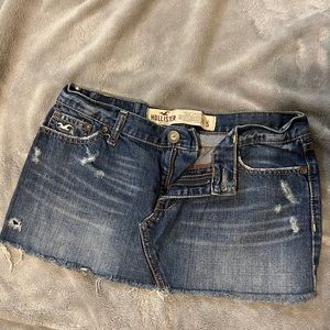 Hollister jean skirt